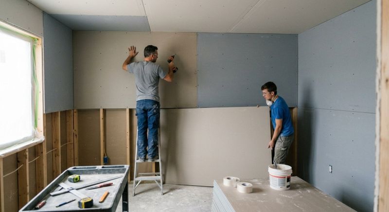 Bedroom Drywall Installation in Conroe, TX