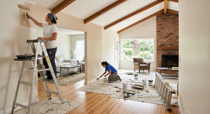 Vaulted Ceiling Painting in Wilmington, NC