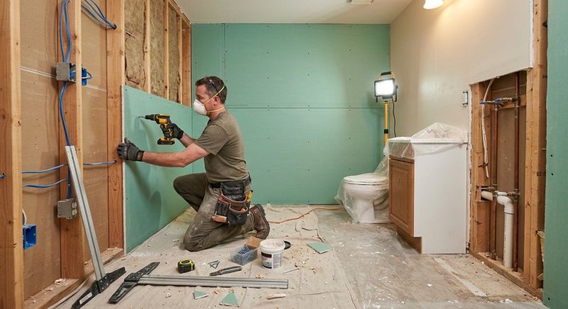 Bathroom Drywall Replacement in Kansas City, KS