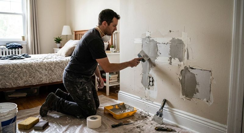Bedroom Wall Repair in Kansas City, KS