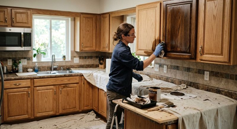 Cabinet Staining Service in Carmel, IN