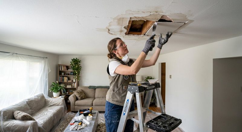 Ceiling Hole Repair in Olathe, KS