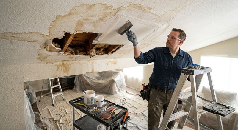 Ceiling Water Damage Repair in Alpharetta, GA