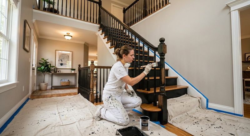 Chair Rail Painting in Wilmington, NC