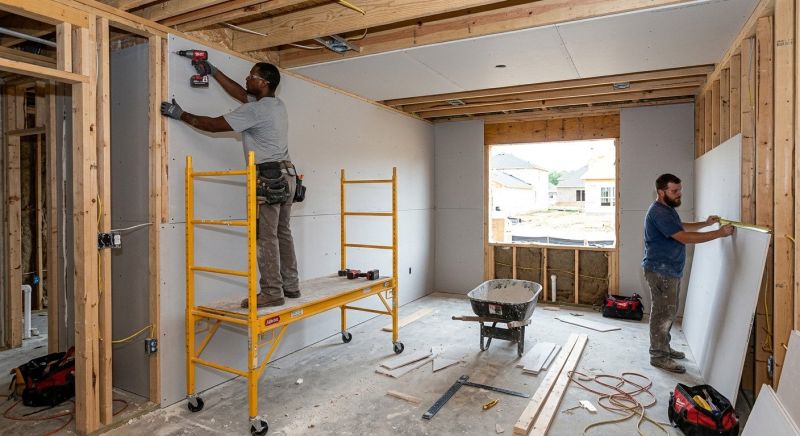 Garage Wallboard Installation in Overland Park, KS