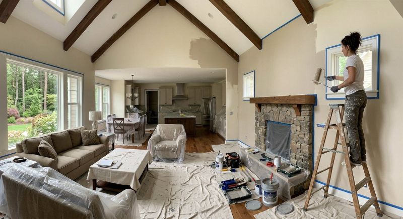 Great Room Painting in Wilmington, NC