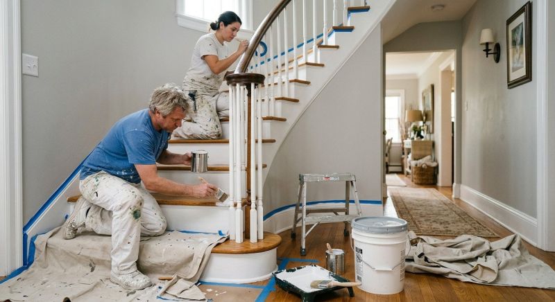 Interior Steps Painting in Wilmington, NC