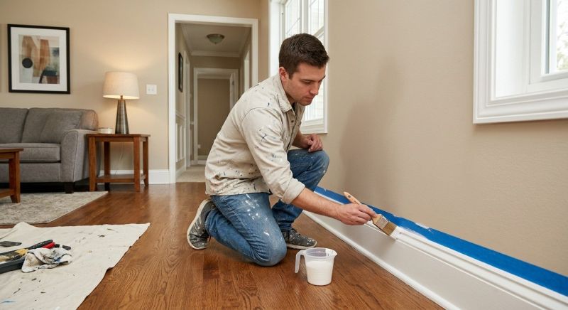 Interior Trim Painting in Kansas City, KS