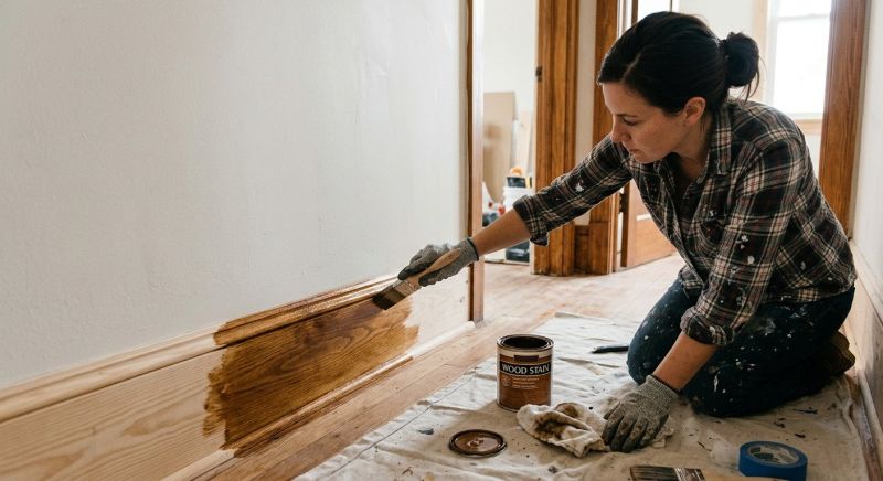 Interior Trim Staining in Wilmington, NC