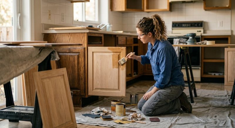 Kitchen Cabinet Refinishing in Bloomington, IN