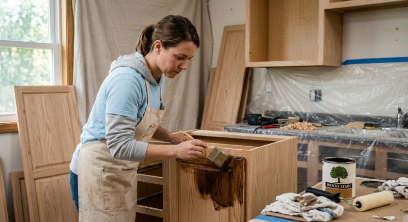 Kitchen Cabinet Staining in Indianapolis, IN