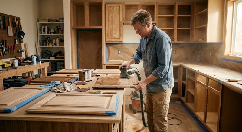 Kitchen Cupboard Refinishing in Terre Haute, IN
