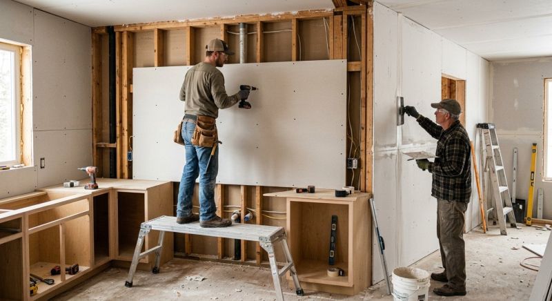Kitchen Drywall Installation in Overland Park, KS