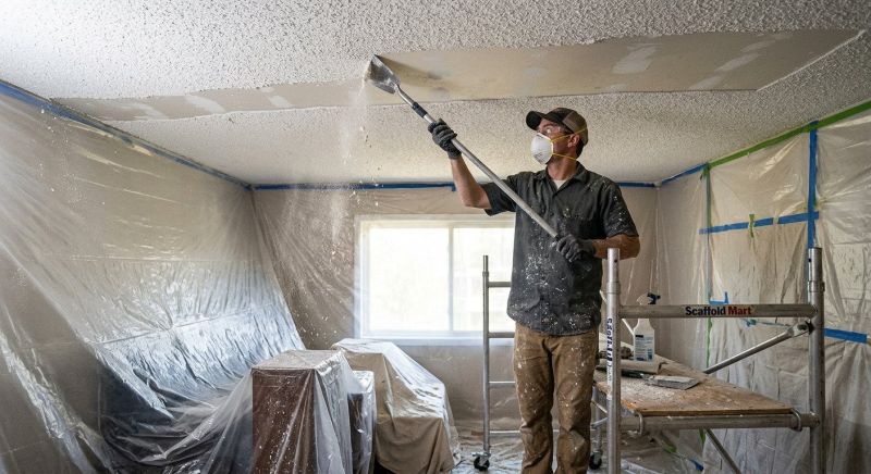 Knockdown Ceiling Removal in Waco, TX
