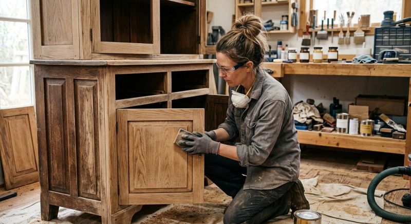 Oak Cabinet Refinishing in Terre Haute, IN