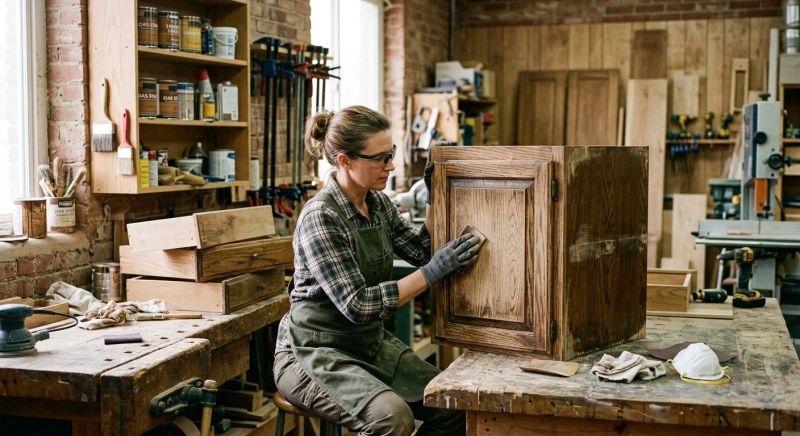 Wood Cabinet Refinishing in Muncie, IN