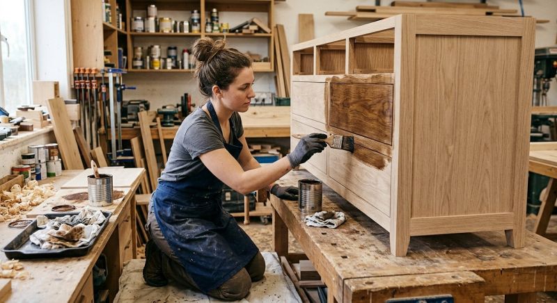 Wood Cabinet Staining in Dayton, OH